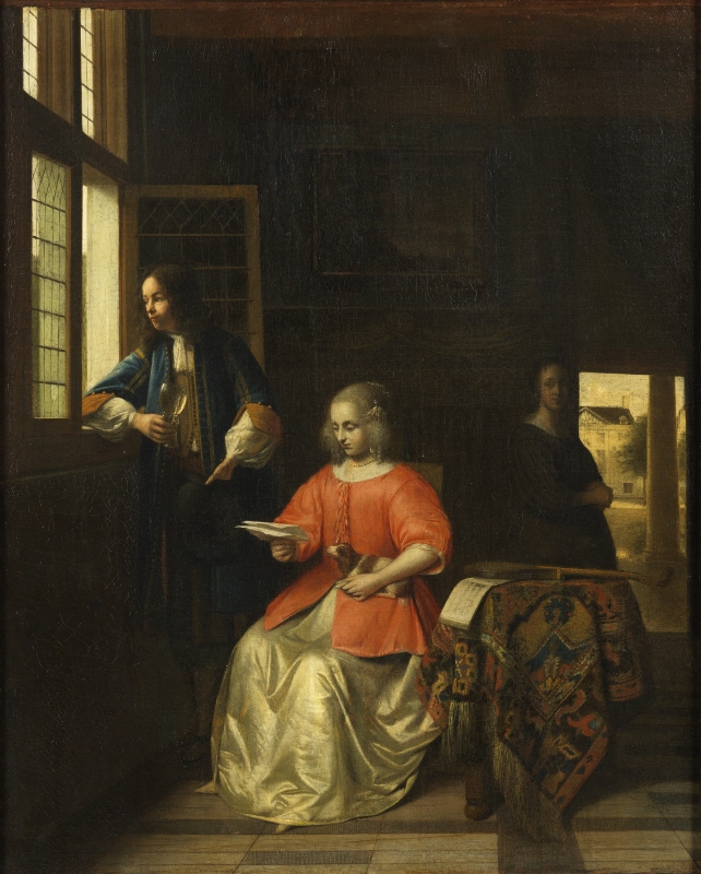 Interior with a Young Lady Reading a Letter