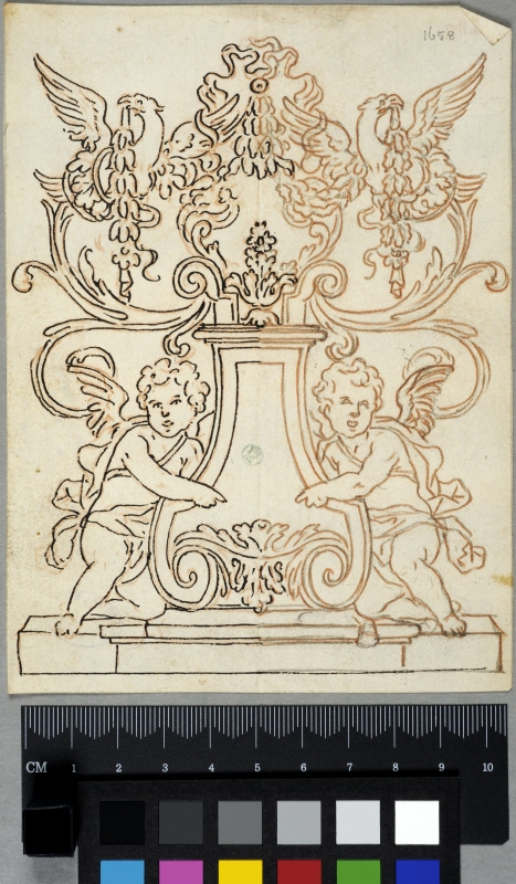 Decorative Panel with Putti and Eagles