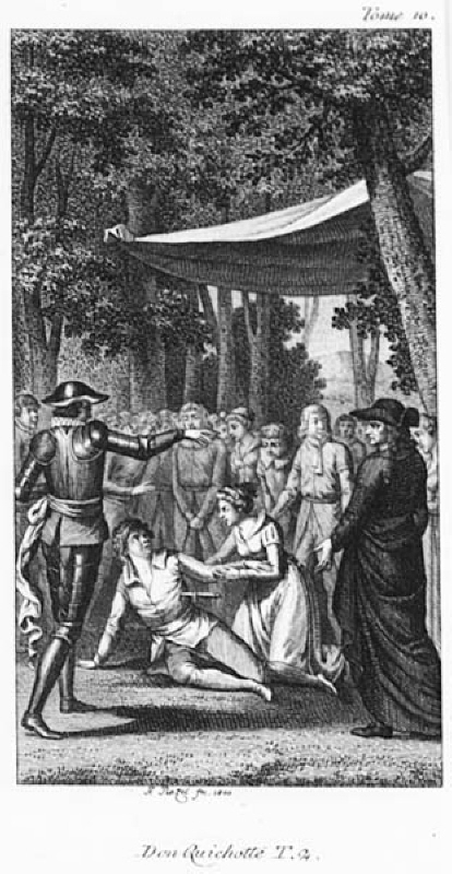 Basilio, Quiteria och Cmacho den rike. Illustration till Don Quijote