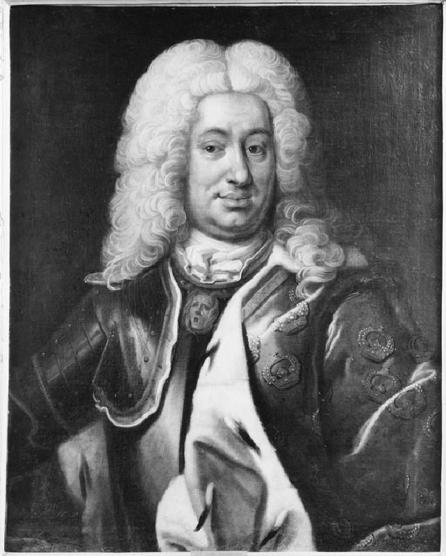 Fredrik I (1676-1751), count of Hessen-Kassel, king of Sweden, married to 1. Lovisa Dorotea Sofia of Preussen, 2. Ulrika Eleonora t.Y. of Sweden