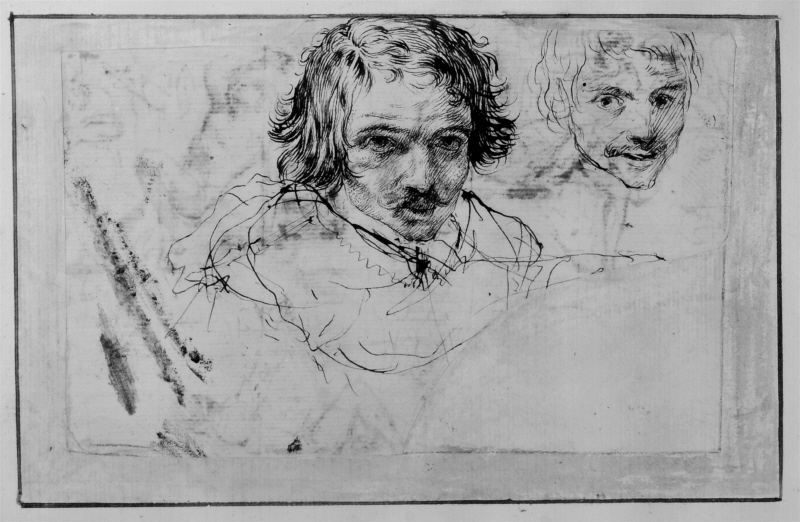 Two portrait studies of a young man