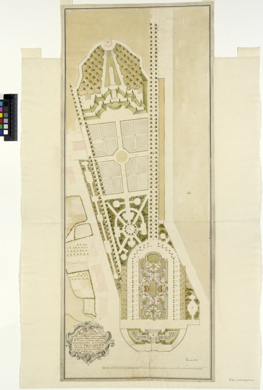 The Gardens of the Royal Palace in Kiel. Plan with proposed alterations