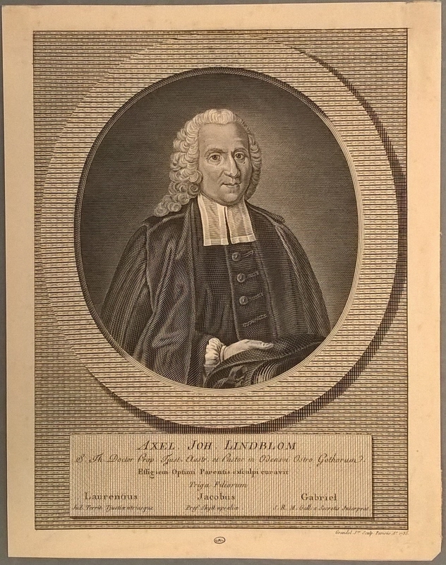 Axel Johan Lindblom (d. 1797), regementspastorn, sedermera prosten och kyrkoherden i Odensvi