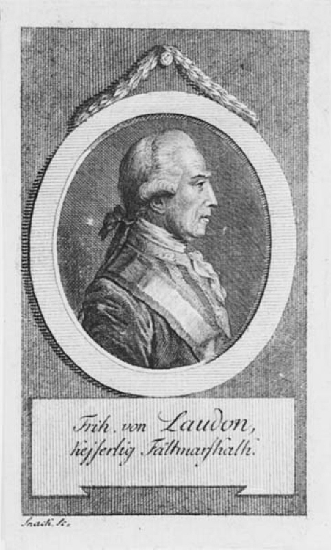 Porträtt av friherre von Laudon, kejserlig fältmarskalk