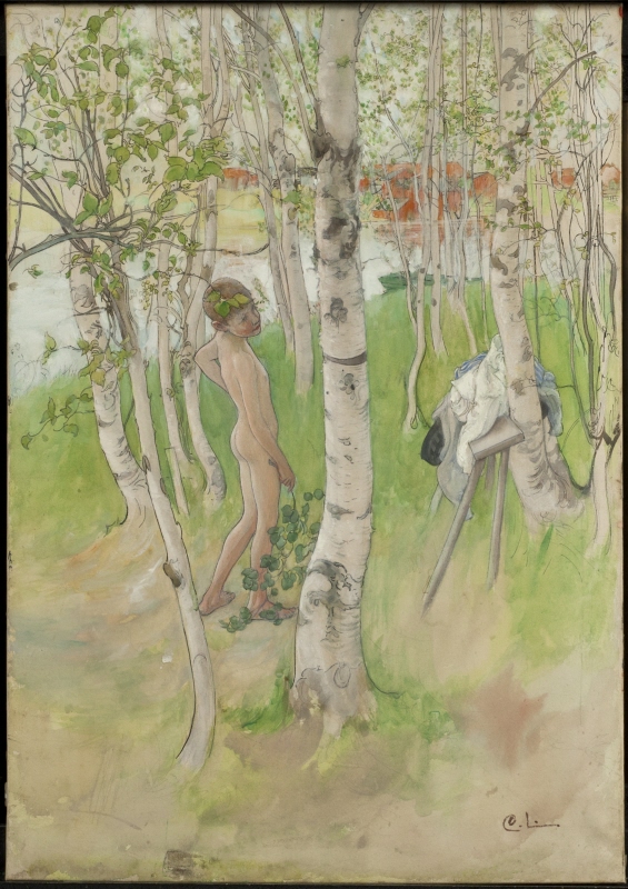 Ulf. Nude Boy among Birches