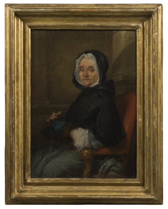 Porträtt av Anne Charlotte Julie Destouches, född Beausire, änka efter arkitekten Laurent Destouches
