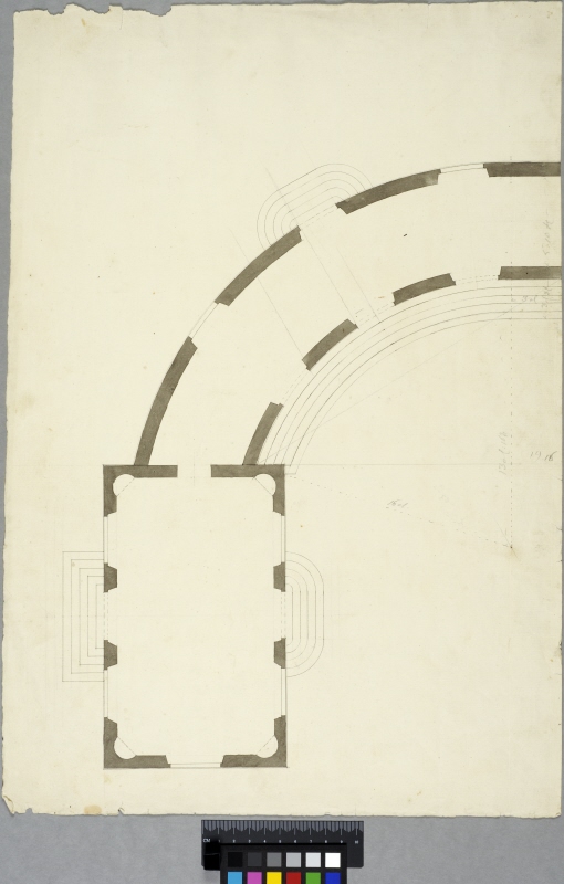 The Chinese Pavilion at Drottningholm. Plan of the left wing