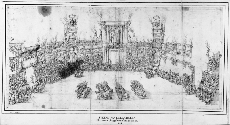 "Trionfo della virtù", en kavalkad och tornering hållen i Modena för att fira födelsen av en prins, 1660