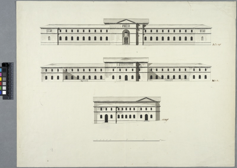 Design for Stables at Haga. Elevations