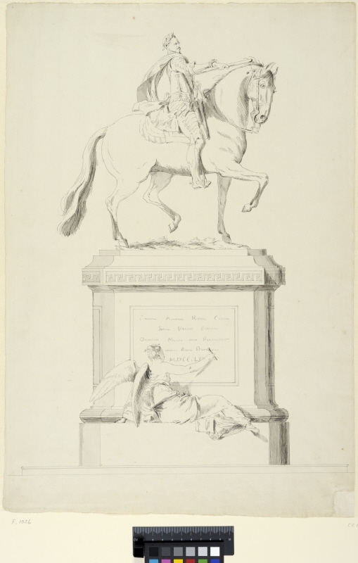 Equestrian Statue of Gustavus Adolphus, with the Muse of History
