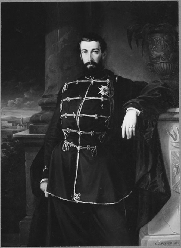 Karl XV (1826-1872), kung av Sverige och Norge, gift med Lovisa av Nederländerna