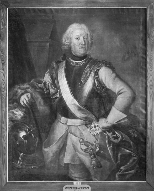 Gustaf Gyllengranat (1677-1749), baron, major-general, married to Maria Zimmerman