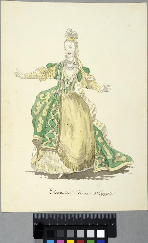 Costume Sketch, "Cleopatre Reine d'Egypte". After Boquet
