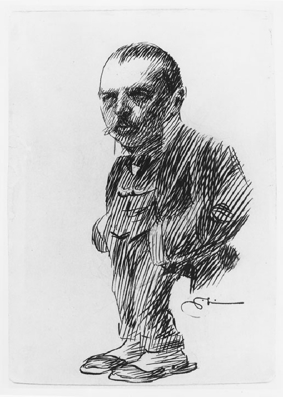 Porträtt av Anders Zorn (1860-1920), konstnär