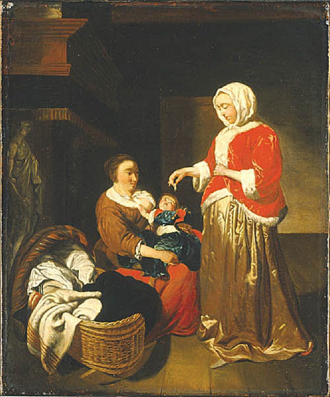 Genre Scene with Mother,Child and Wet-Nurse