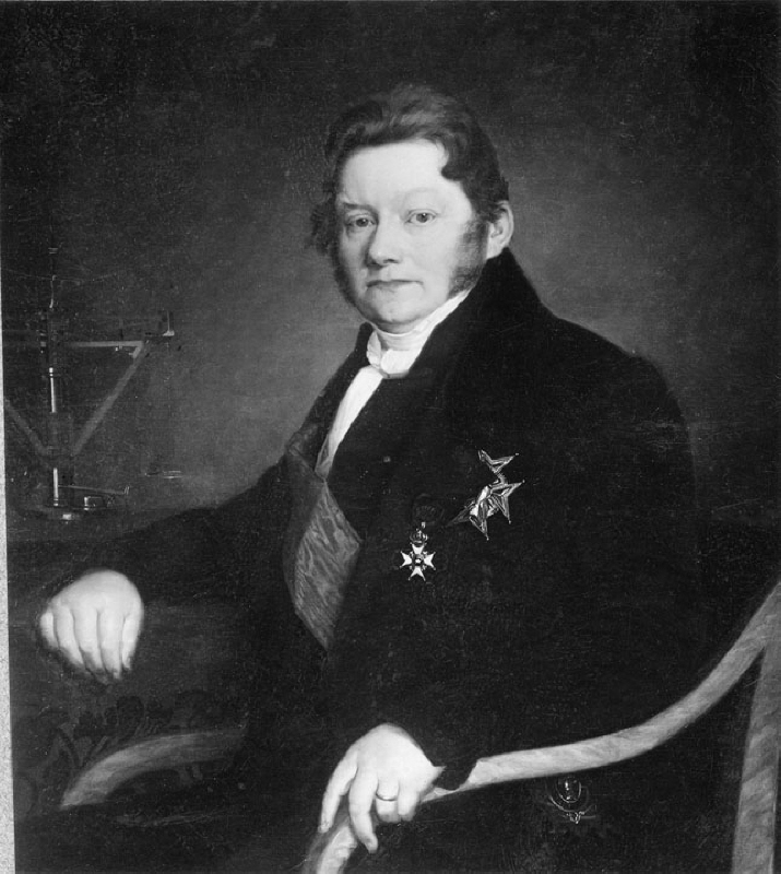 Jöns Jacob Berzelius (1779-1848), baron, professor, chemist, married to Johanna Elisabeth Poppius