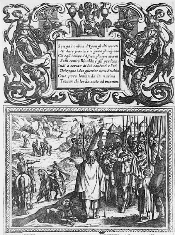 Tassos "Gerusalemme liberata" (1562). Illustration till "Canto XIV