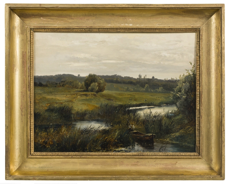 Landscape with a Hunter in Thorigny, Sarthe