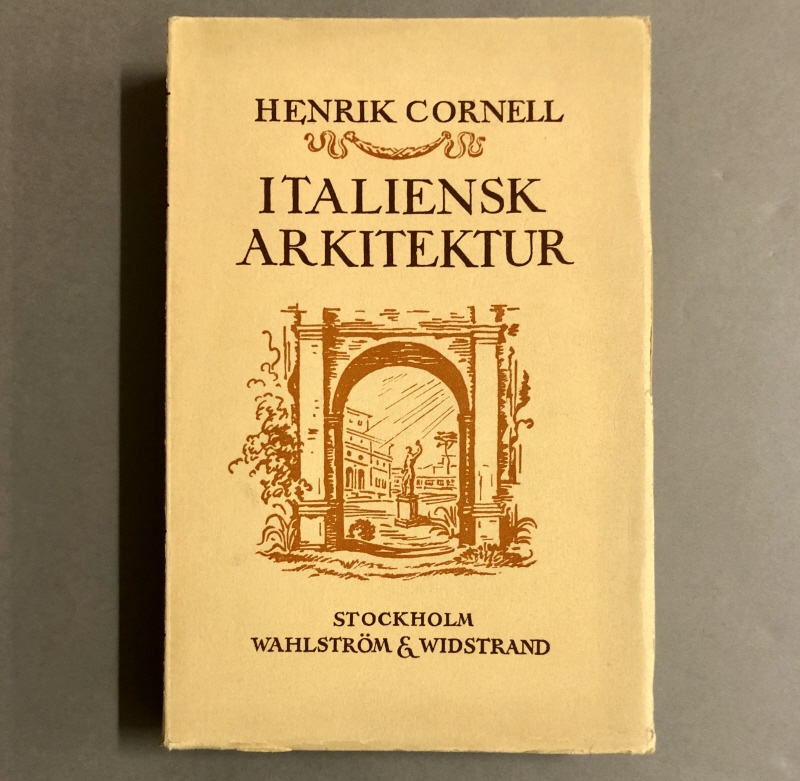 Bok. Henrik Cornell: Italiensk arkitektur
