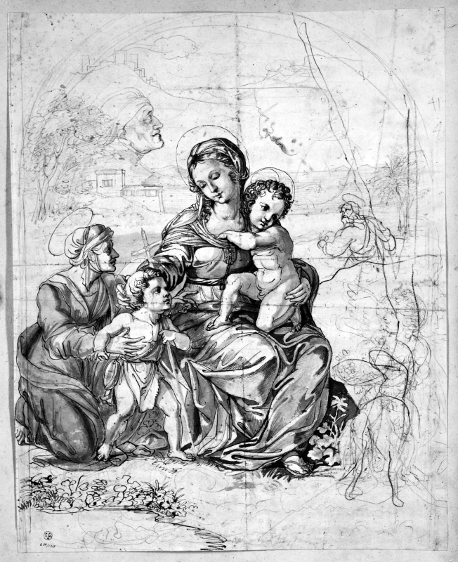 Madonnan och den lille S. Johannes och Elisabet