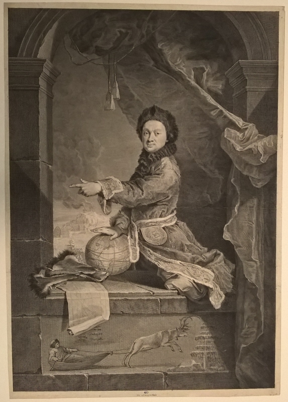 Pierre Louis Moreau de Maupertuis (1698-1759), fransk naturforskare, i samedräkt 1736