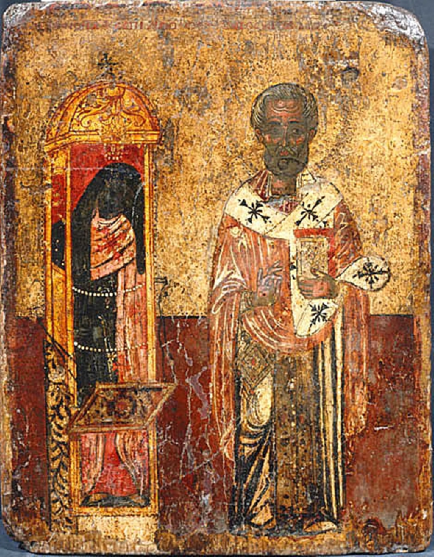 The Saint Spiridonshrine and Saint Nicholas
