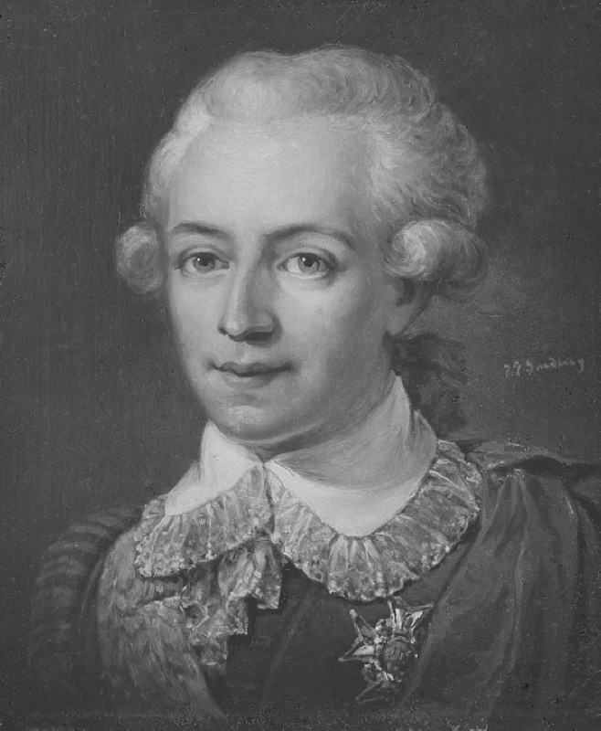 Johan Gabriel Oxenstierna of Korsholm and Wasa (1750-1818), count, councillor, diplomat, general governor, married to 1. baroness Eva Juliana Wachtmeister of Björkö, 2. Magdalena Stenbock