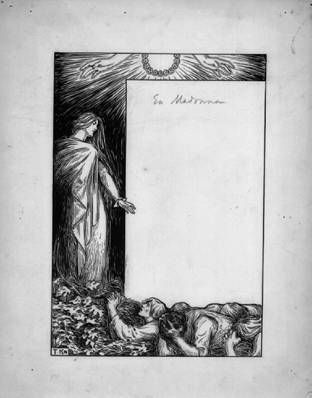 En madonna. Illustration till Ord & Bild 1900, sidan 327
