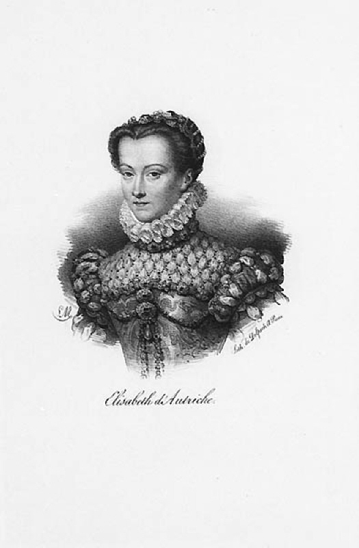 Porträtt av Elisabeth d`Autriche