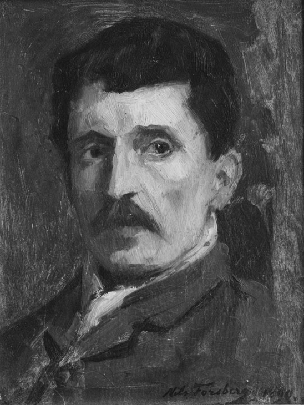 Per Ekström (1844-1935), artist, landscape painter, married to Hanna Petronella Salomonsson