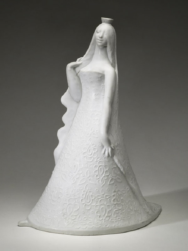 Skulptur, stående kvinna