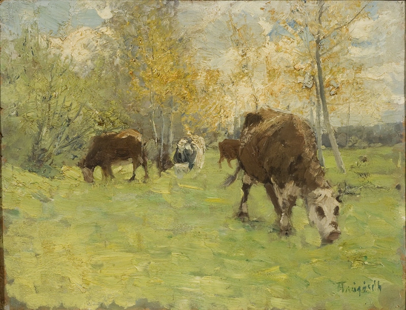 Landskap med kor