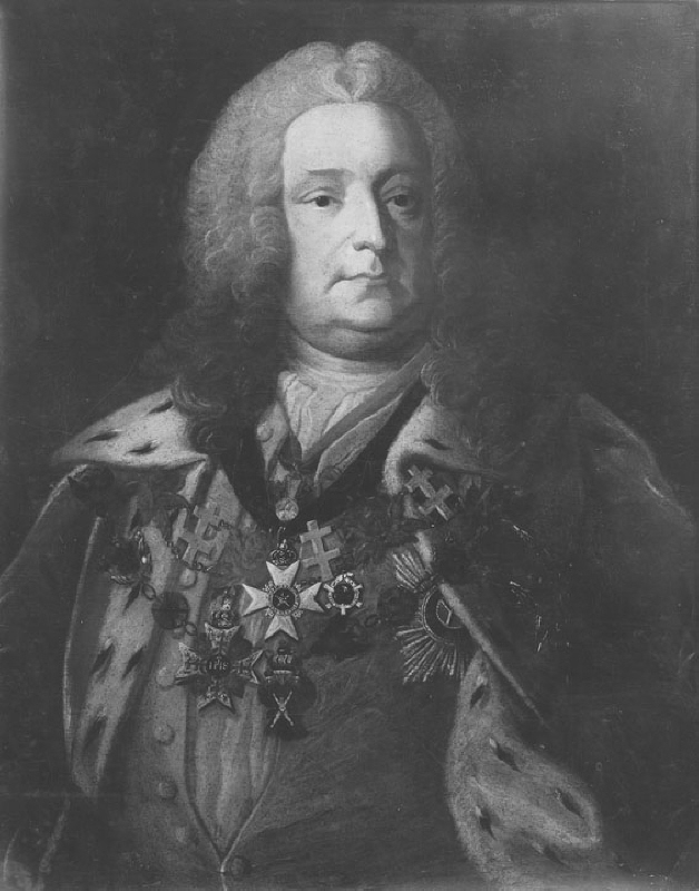 Herman Cedercreutz (1684-1754), greve, riksråd, kansliråd, ambassadör, statssekreterare, gift med 1. grevinnan Märta Beata Posse, 2. Maria Campbell