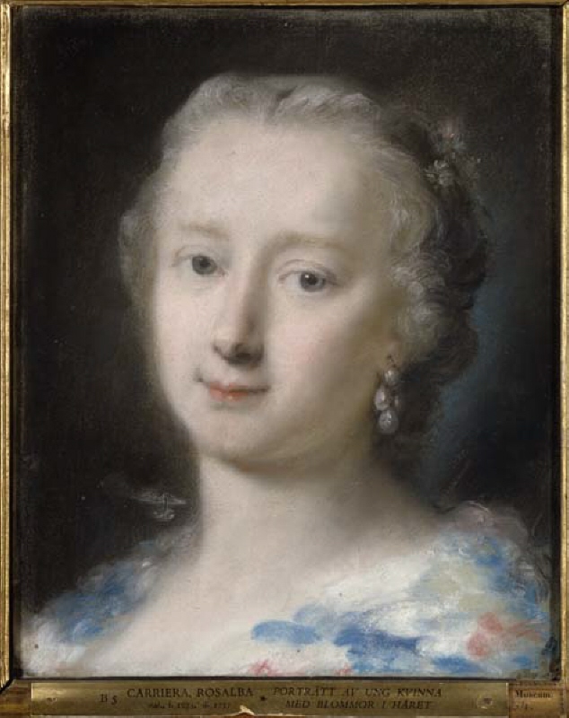 Young Woman with Flowers in her Hair