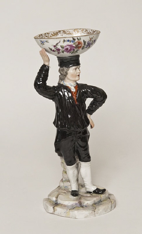 Figurin av porslin troligen ur serien "Die Bergleute"