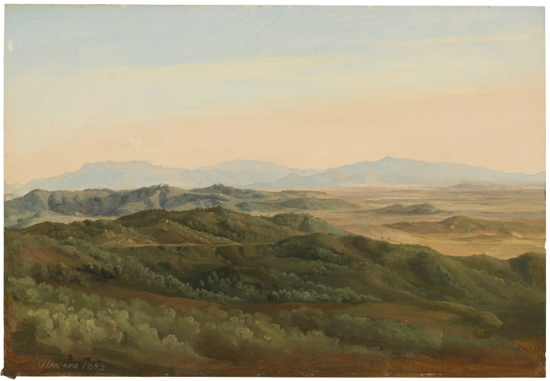 View from Olevano. Study