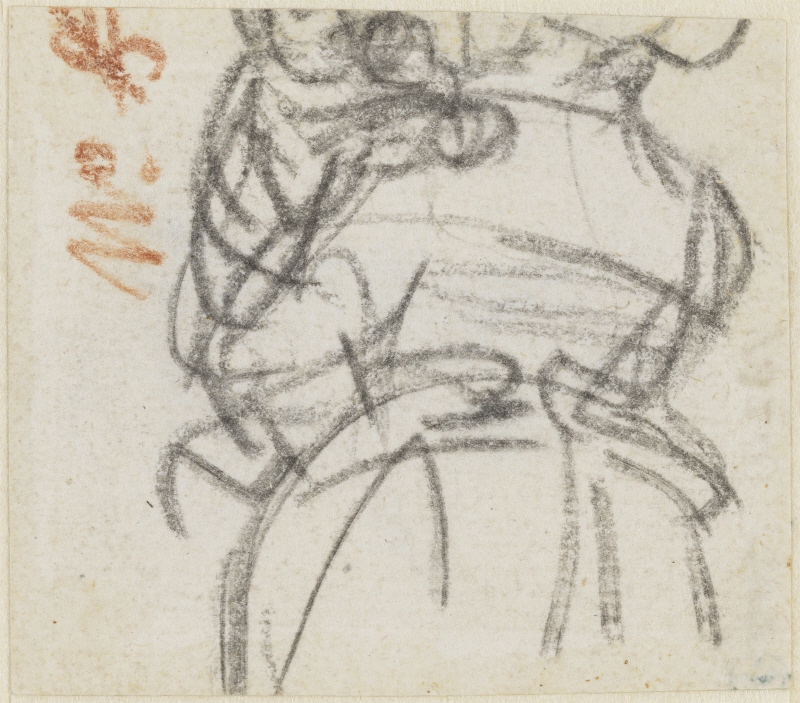 Woman with a Child on her Arm, Seen from Behind