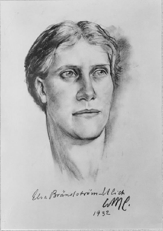Elsa Brändström (1888-1948), nurse, medical doctor, honorary doctor, married to professor Robert Ulich