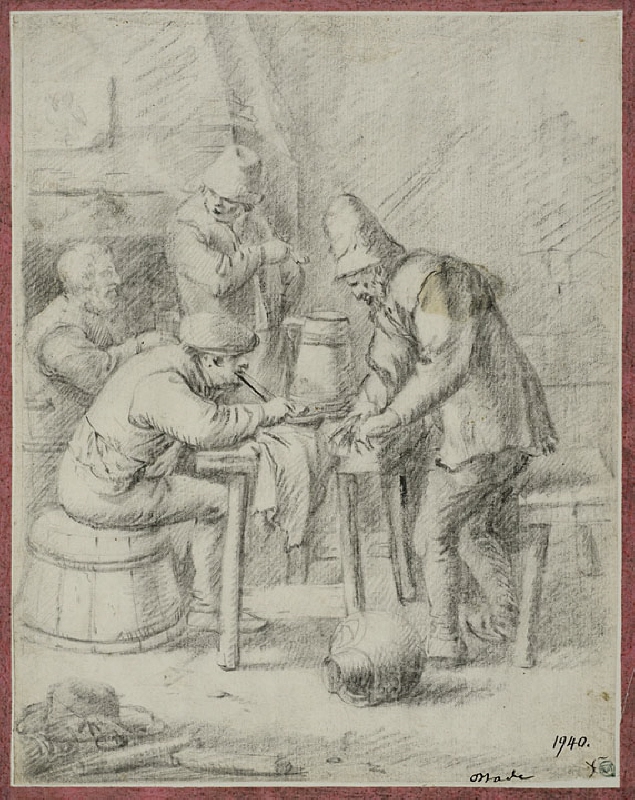 Four Peasants Around a Table