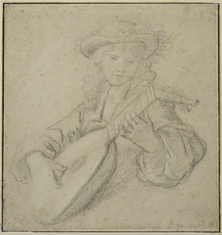 Young Boy Playing the Lute