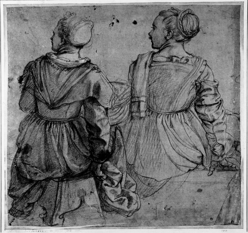 Study of two seated girls
