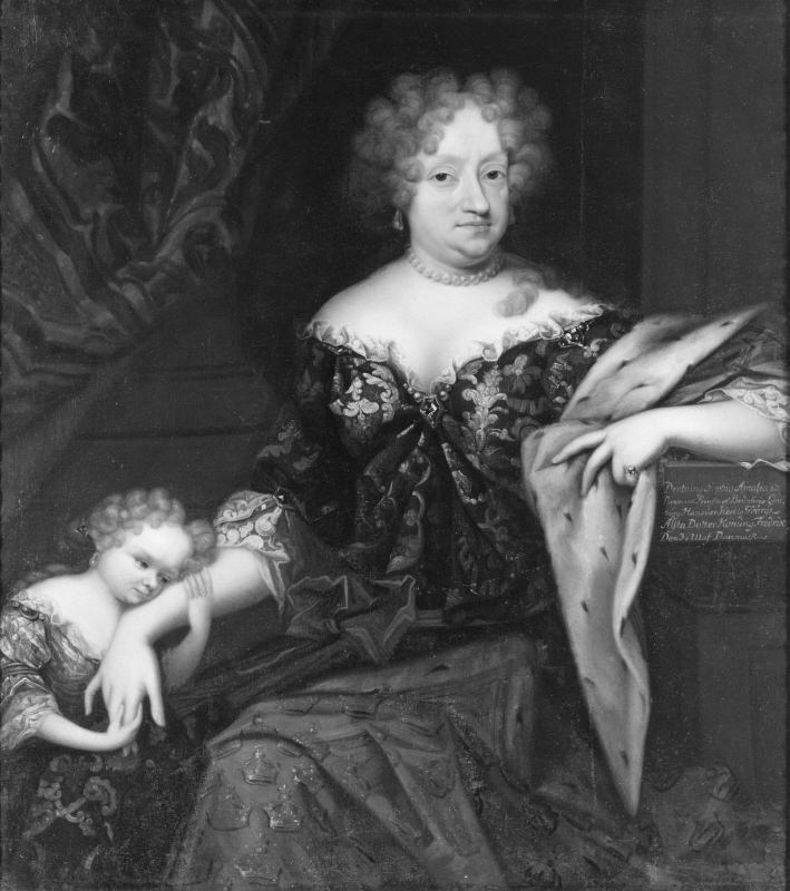 Sofia Amalia, (1628-1685), prinsessa av Braunschweig-Lüneburg, drottning av Danmark och okänd kvinna