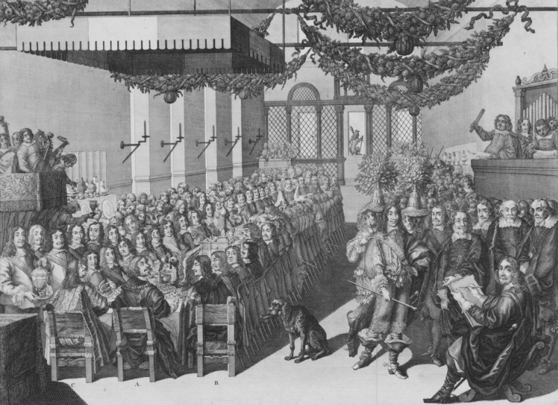 Westfaliska freden – Festmåltid i rådhuset i Nürnberg 1649