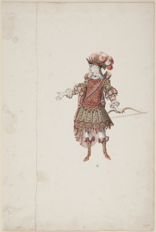 Sketch for costume; for 'Apollon' from the opera 'Alceste' by Lully