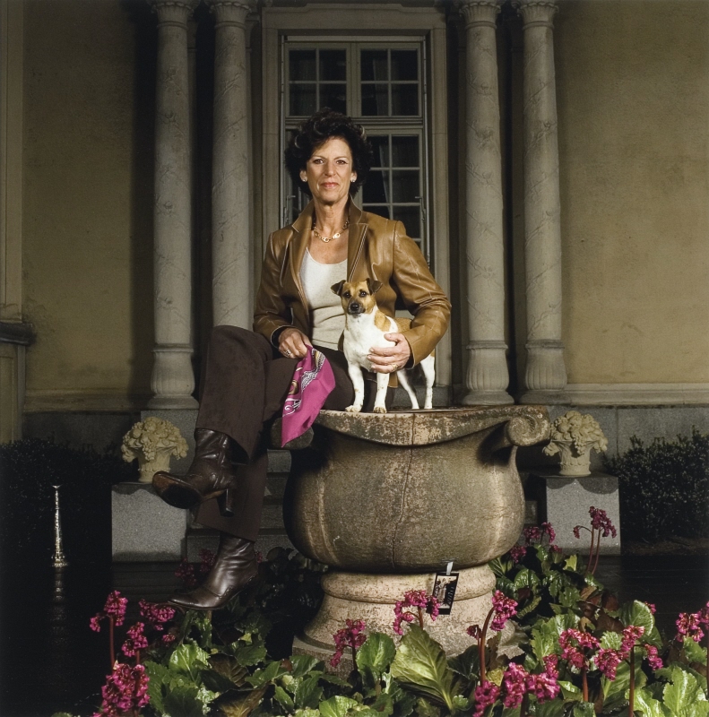 Antonia Ax:son Johnson, Business Leader, and her Dog Lisa, 2007