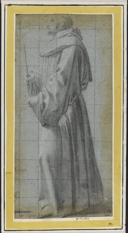 Study for a Monastic Saint, a Palm in his left Hand, a Book in his right