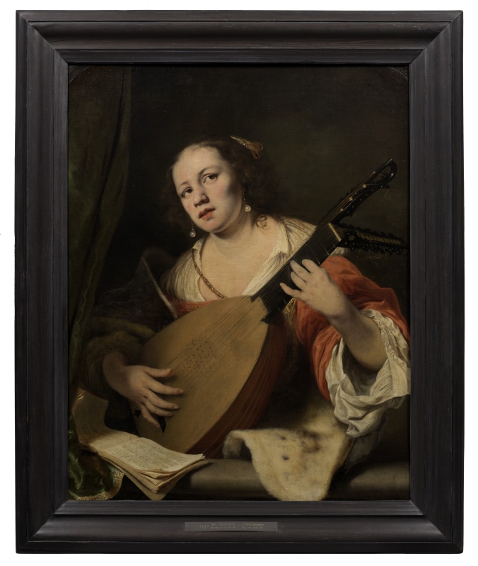 A Lady Playing the Lute