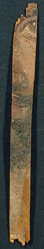 Fragment av mumieporträtt från Faijum. Medelålders man med skägg