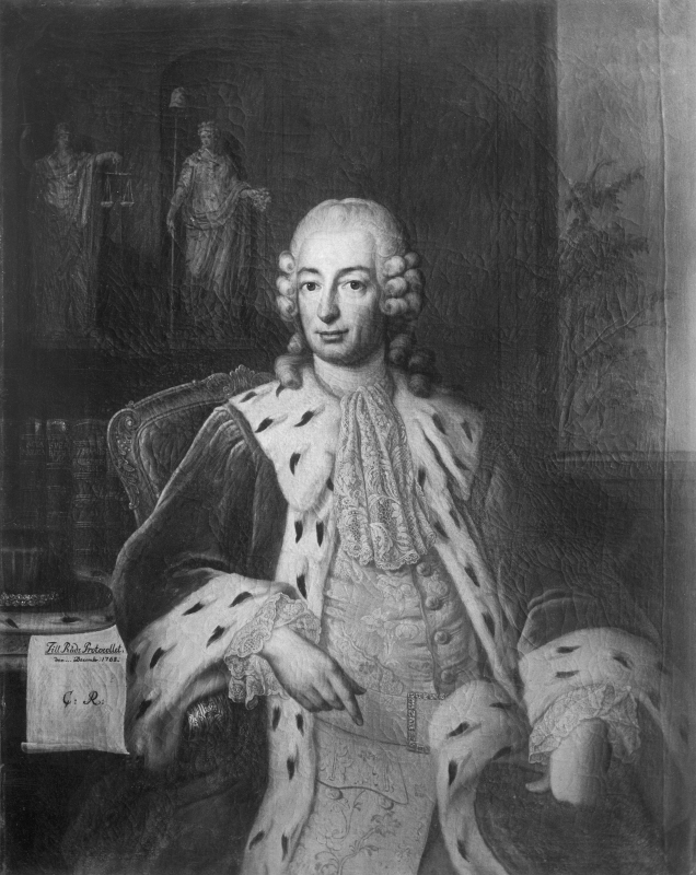 Christian Esbjörn Reuterholm (1710-1773), friherre, riksråd, gift med friherrinnan Maria Gyllenstierna af Lundholm