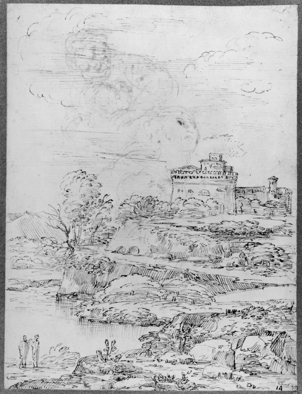 Landscape with fortress